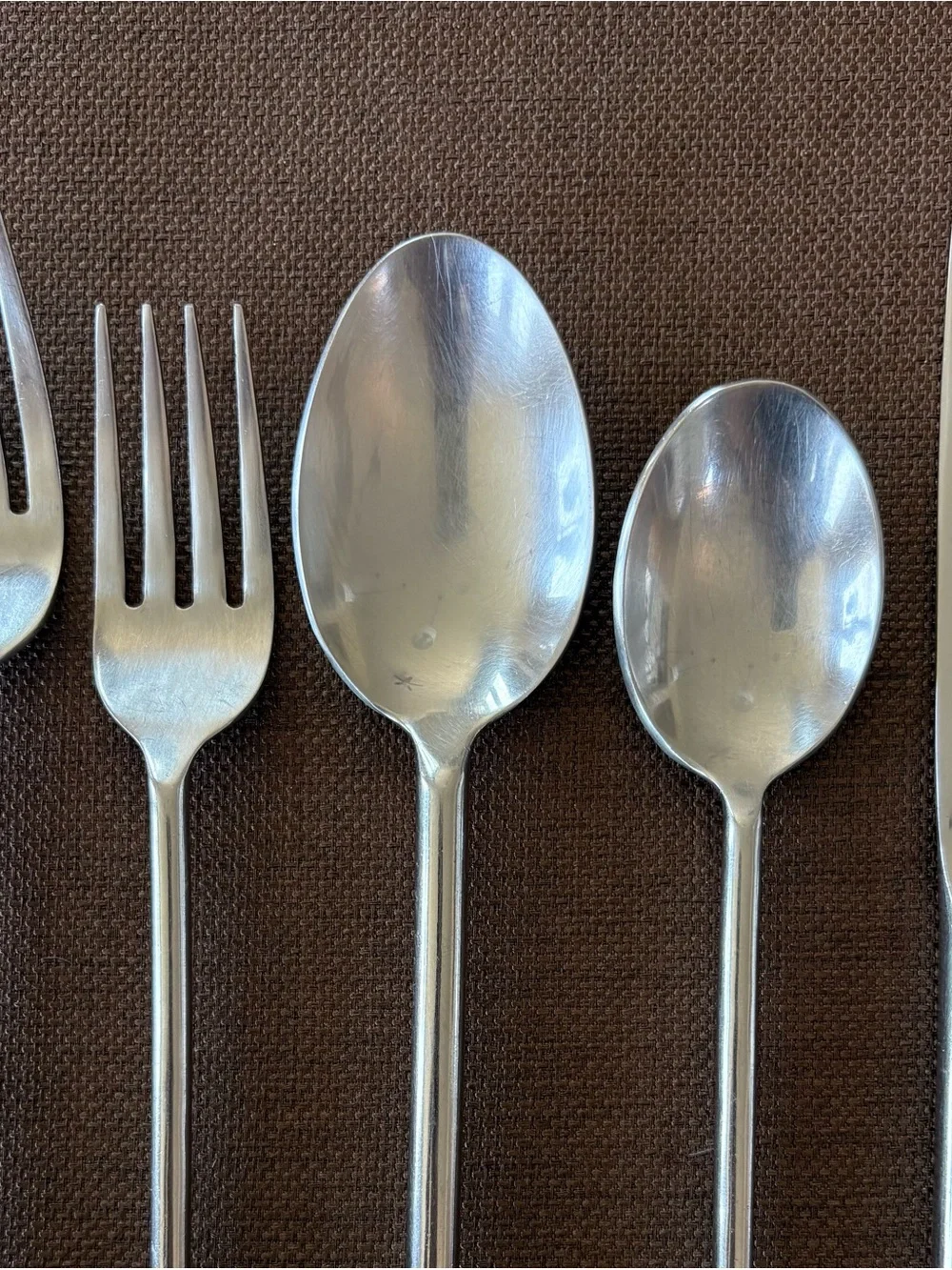 Gibson CUOMO Stainless 5 Piece Place Setting Open Ring Tip 18/8 Glossy Flatware
